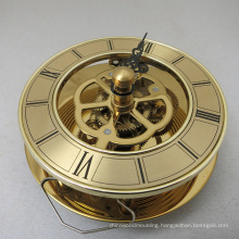 2018 New Gold Color Clock Inserts Skeleton Clock Inserts Movement Dongguan